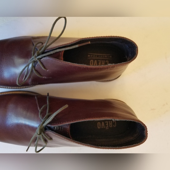 Crevo Men\'s Dorville Chukka Boots Shoes Bordeaux Leather Lace UpUpper  Size 10.5 main image 12